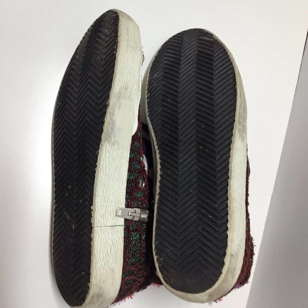 Golden Goose Francy Limited Edition High Top Sneakers Red Green EU 40‎ US 9 - Picture 15 of 17